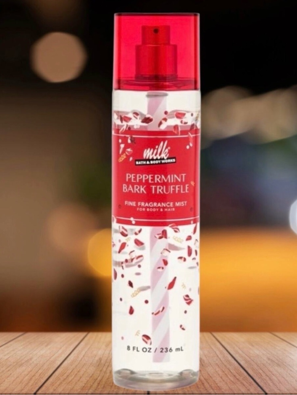 Bath & Body Works Peppermint Bark Truffle Fine Fragrance Mist - Red & White
